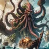 Giant Kraken Art Diamond Painting