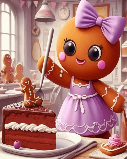 ginger bread girl Diamond Dotz Ginger Bread Girl Diamond Painting