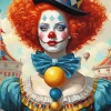 Ginger Clown Art Diamond Painting
