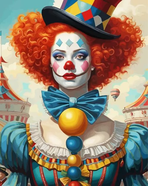 ginger clown art Diamond Dotz Ginger Clown Art Diamond Painting