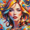 Girl Pop Art Diamond Painting