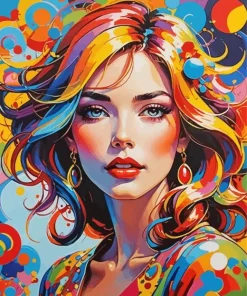 Girl Pop Art Diamond Painting