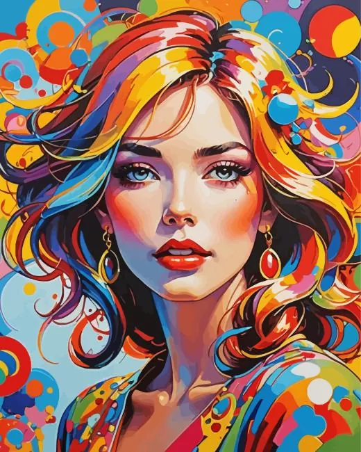 girl pop art Diamond Paintings Girl Pop Art Diamond Painting
