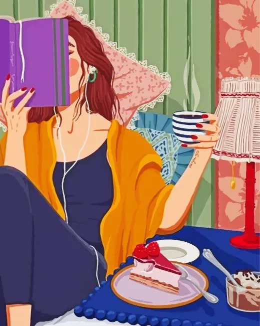 girl reading a book Diamond Paintings Girl Reading A Book Diamond Painting