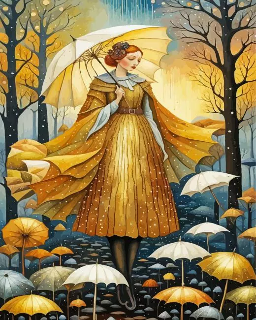 girl with umbrella anime Diamond Paintings Girl With Umbrella Anime Diamond Painting