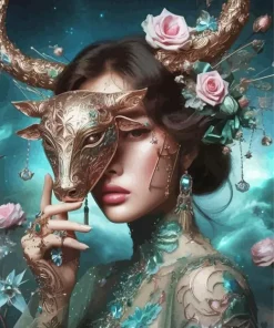 Girly Taurus Zodiac Diamond Painting