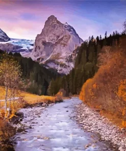 Glacier Rosenlaui Diamond Painting