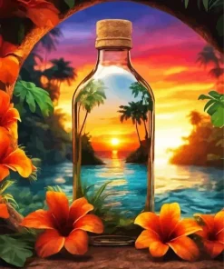 Glass Bottle Diamond Painting