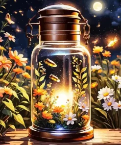 Glass Bottle Art Diamond Painting