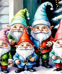 Gnomes Christmas Diamond Painting