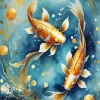 Golden Koi Diamond Painting