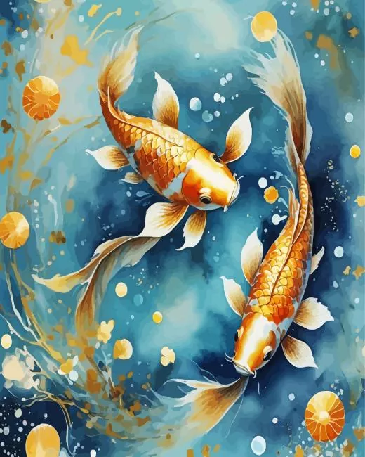 golden koi Diamond Dotz Golden Koi Diamond Painting