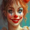 Happy Clown Girl Diamond Painting