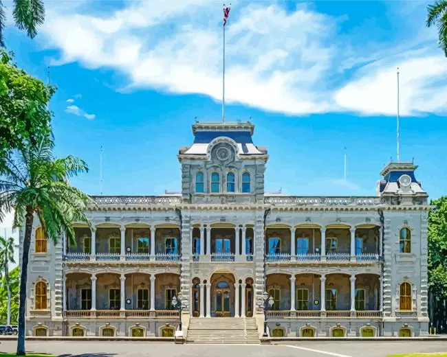 hawaii iolani palace Diamond Paints Hawaii Iolani Palace Diamond Painting