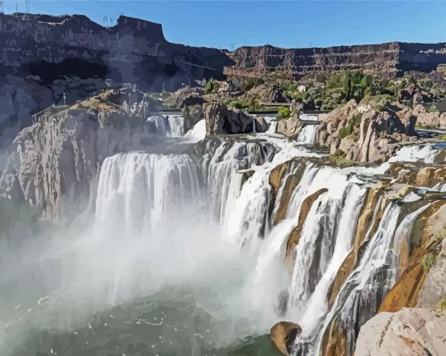 idaho twin falls Diamond By Numbers Idaho Twin Falls Diamond Painting