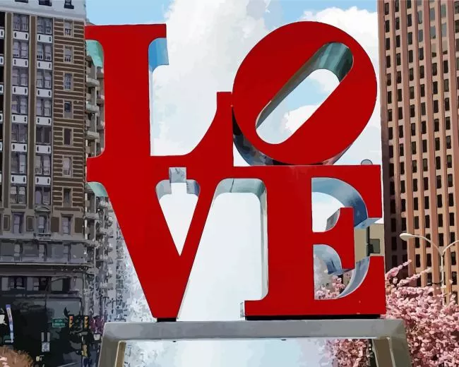 love statue philadelphia Diamond Paints Love Statue Philadelphia Diamond Painting
