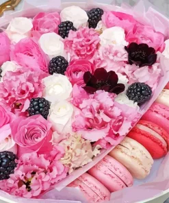 Macaron Flowers Diamond Painting