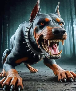 Mad Demon Dog Diamond Painting