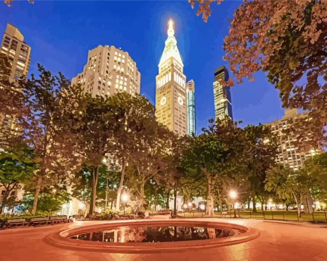 madison square park Diamond By Numbers Madison Square Park Diamond Painting
