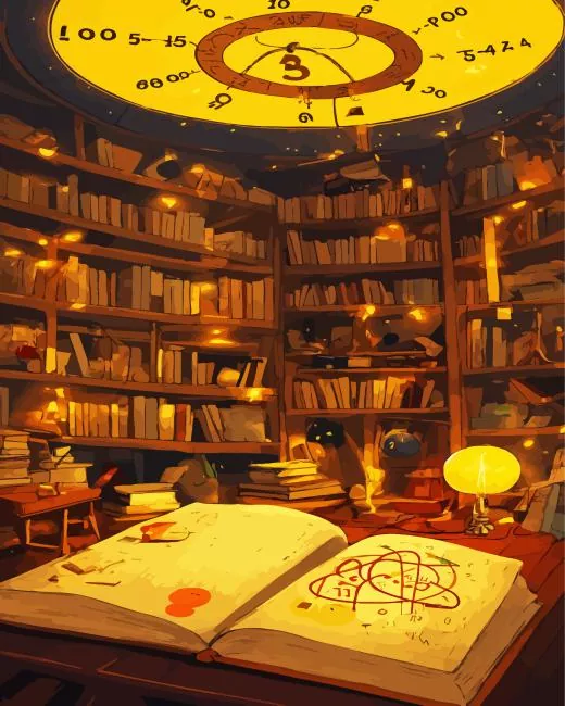 magic library Diamond By Numbers Magic Library Diamond Painting