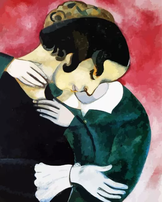 marc chagall lovers in pink Diamond Paintings Marc Chagall Lovers In Pink Diamond Painting