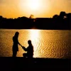 Marriage Proposal Silhouette Diamond Painting