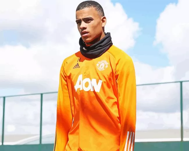 mason greenwood footballer Diamond By Numbers Mason Greenwood Footballer Diamond Painting