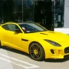 Matte Yellow Car Diamond Painting
