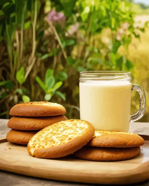 milk and bread Diamond Paintings Milk And Bread Diamond Painting