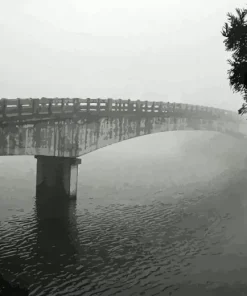 Misty Bridge Diamond Painting