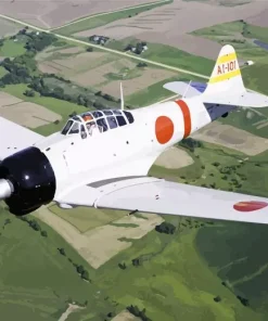 Mitsubishi A6M Zero Diamond Painting