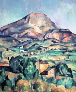 Mont Sainte Victoire From Bellevue Diamond Painting