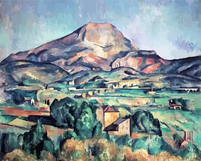 mont sainte victoire seen from bellevue Diamond Paintings Mont Sainte Victoire From Bellevue Diamond Painting