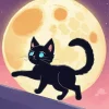 Moon And Cat Diamond Painting