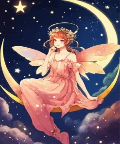 Moon And Fairy Diamond Painting
