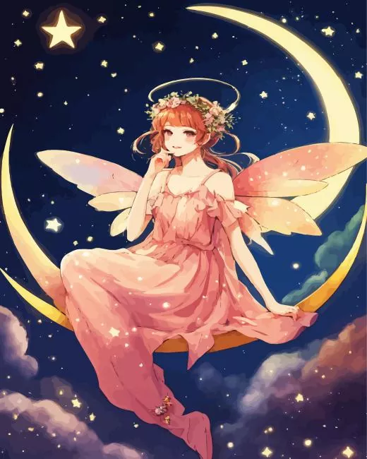 moon and fairy Diamond Dotz Moon And Fairy Diamond Painting