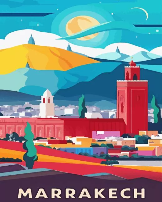 moroccan illustration Diamond Paintings Moroccan Illustration Diamond Painting