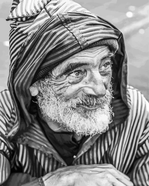 moroccan old man Diamond Paintings Moroccan Old Man Diamond Painting