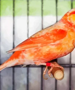 Mosaic Canary Bird Diamond Painting