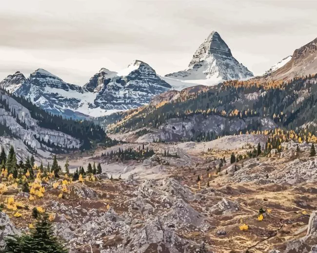 mount assiniboine Canada Diamond Paintings Mount Assiniboine Canada Diamond Painting