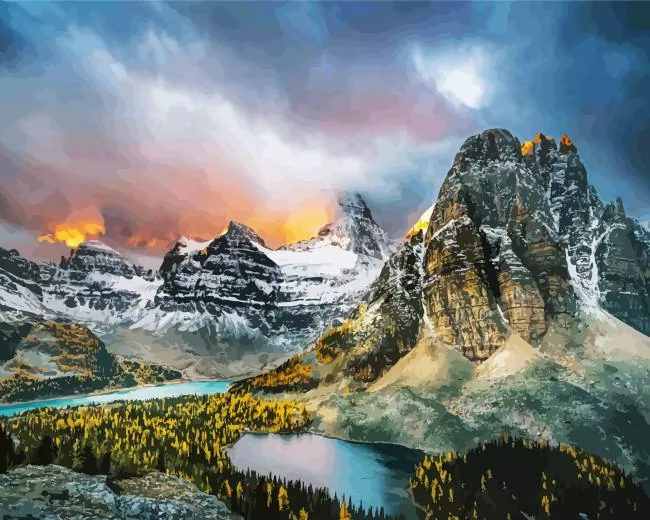 mount assiniboine Diamond Dotz Mount Assiniboine Diamond Painting