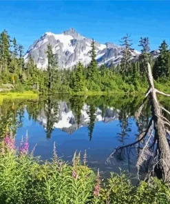 Mount Baker Lake Diamond Painting