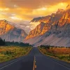 Mountain Road Landscape Diamond Painting