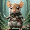 Mouse Warrior Diamond Painting