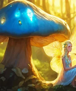 Mushroom Fairy Diamond Painting