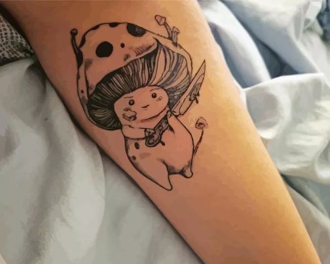 mushroom tattoo Diamond Dotz Mushroom Tattoo Diamond Painting