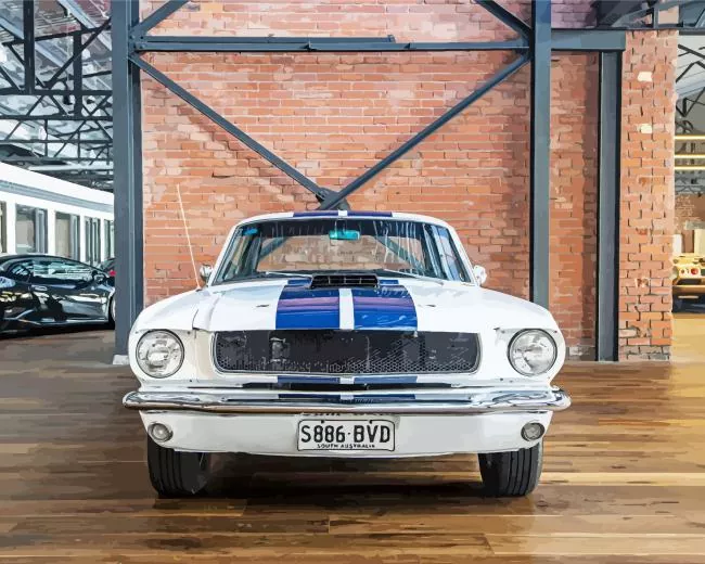 mustang white and blue Diamond Paintings Mustang White And Blue Diamond Painting