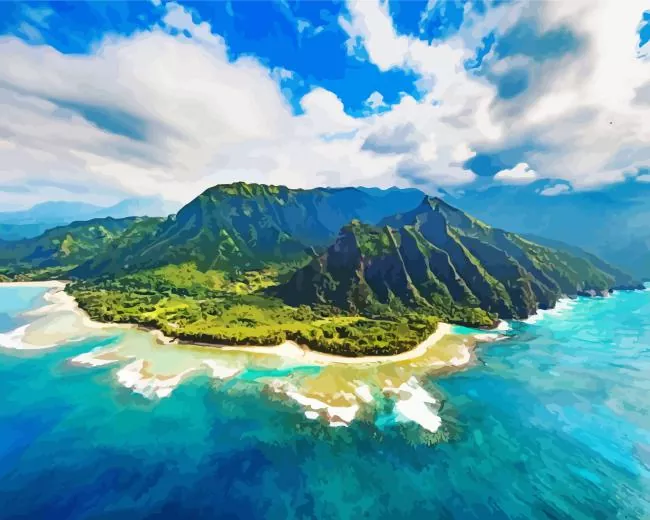na pali coast state Wilderness Diamond Paintings Na Pali Coast State Wilderness Diamond Painting