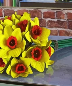 Narcissus Bouquet Diamond Painting