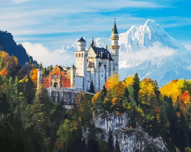 neuschwanstein castle Diamond Paintings Neuschwanstein Castle Diamond Painting